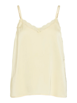 Vila Enna Raveanna Lace Singlet - Pastel Yellow