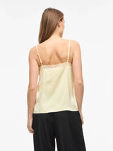 Vila Enna Raveanna Lace Singlet - Pastel Yellow