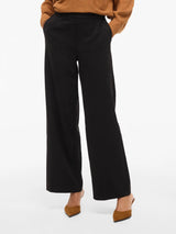 Vila Varone HW Wide Pant - Black
