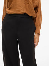 Vila Varone HW Wide Pant - Black