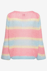 Noella Pacific Knit Sweater - Light Blue/Rose Mix