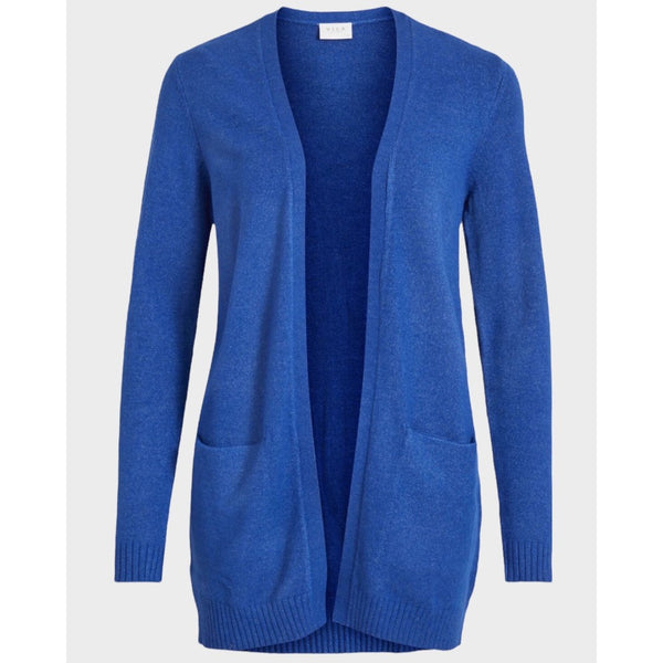 Vila Viril Open L/S Knit Cardigan - Maxarine Blue