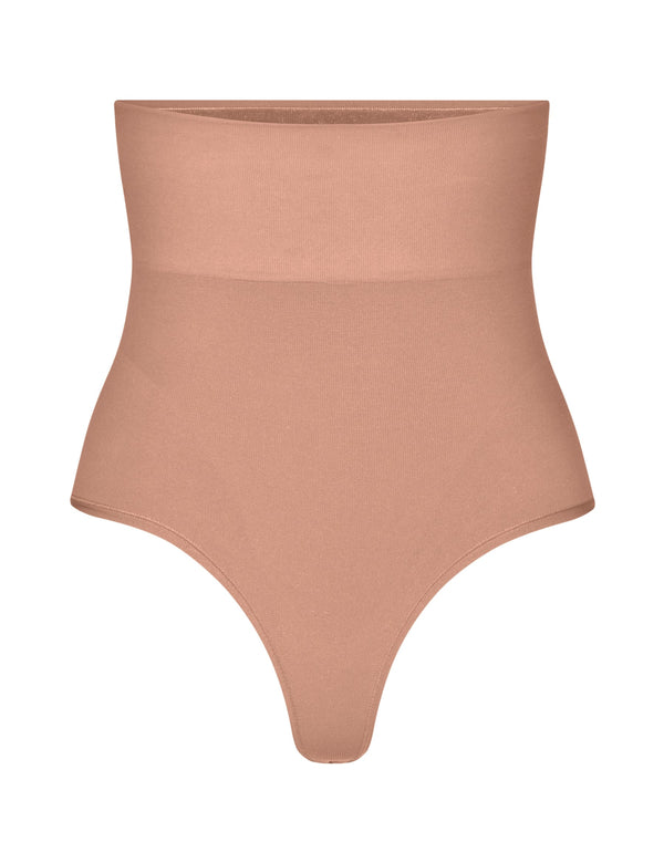 Lykkeland Second Skin High Waist Thong - Tan