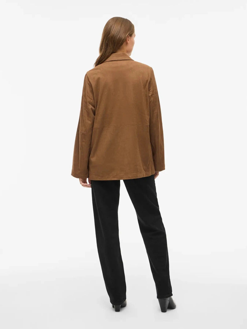 Vila Hena Loose Blazer - Argan Oil