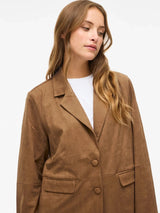 Vila Hena Loose Blazer - Argan Oil