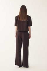 Noella Darryl HW Pants - Chocolate