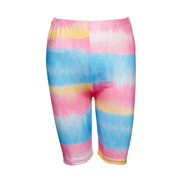 Pre Ordri Asvilda Biker Shorts - Rainbow Stripes