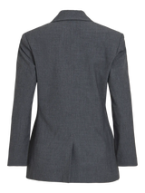 Vila Stine L/S Fitted Blazer - Dark Grey Melange