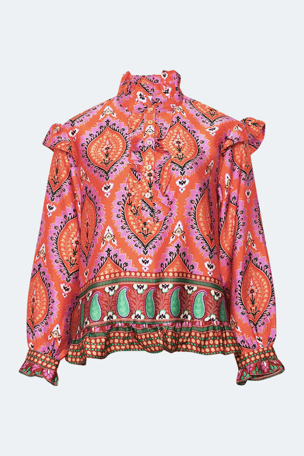 Noella Reno Blouse - Trisha Print