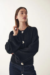 Noella N-Miley Knit Cardigan - Black