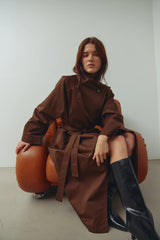 Noella N-Makenzie Coat - Chocolate