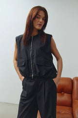Noella N-Melany Vest - Black