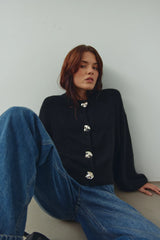 Noella N-Miley Knit Cardigan - Black