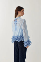 Noella N-Latanie Blouse - Sky Blue