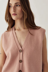 Noella N-Marilynn Knit Vest - Blush Pink