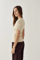Noella Lidie SS Top - Ivory