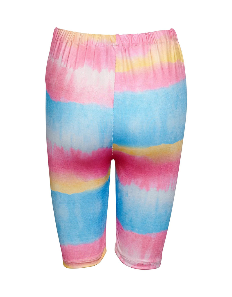 Asvilda Biker Shorts - Rainbow Stripes