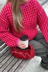 Noella Gio Knit Jumper - Pink Red Mix