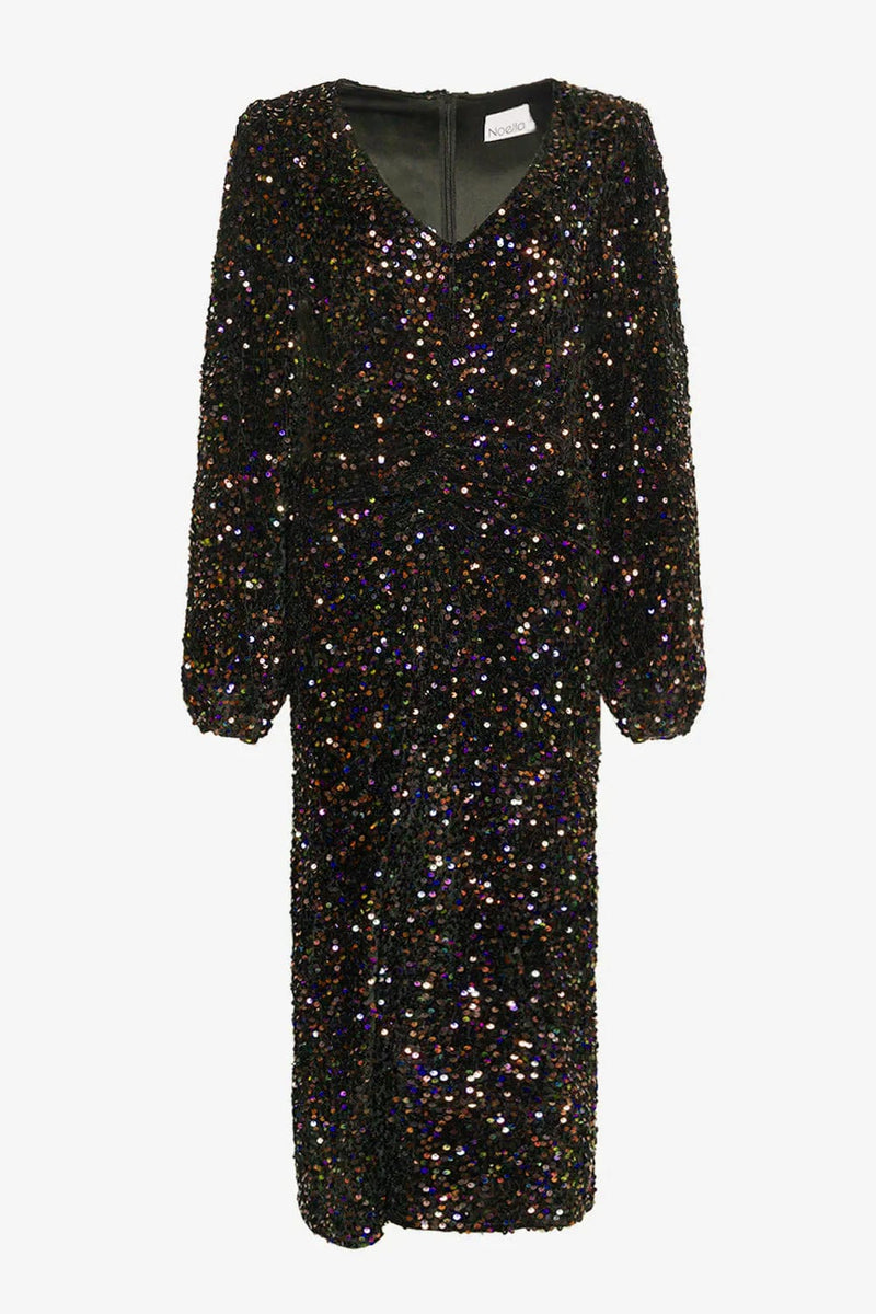 Noella Teagan LS Dress - Lilac/Black