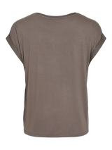 Vila Ellette satin top - Falcon