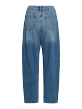 Vila Brady RW Barrel Denim Jeans - Medium Blue Denim