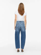 Vila Brady RW Barrel Denim Jeans - Medium Blue Denim