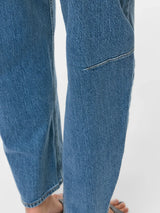 Vila Brady RW Barrel Denim Jeans - Medium Blue Denim