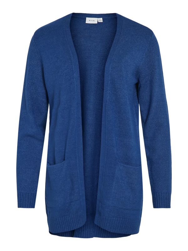 PRE ORDER Vila Viril Open L/S Knit Cardigan - Blue