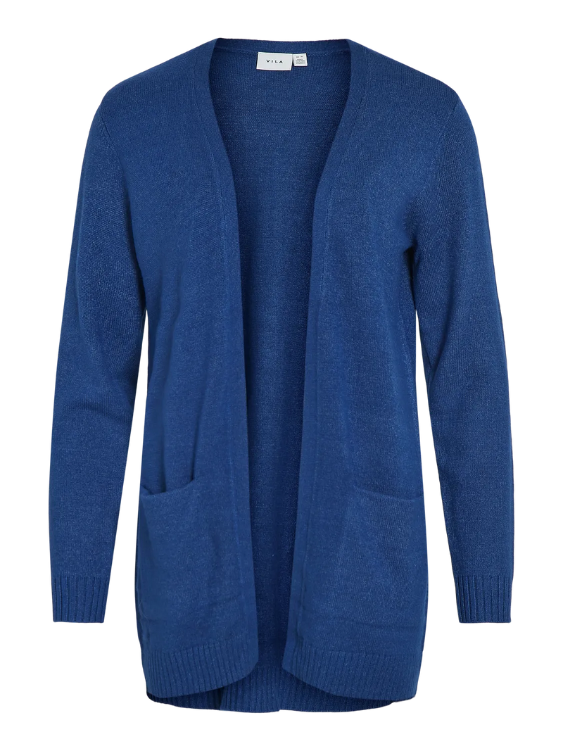 PRE ORDER Vila Viril Open L/S Knit Cardigan - Blue