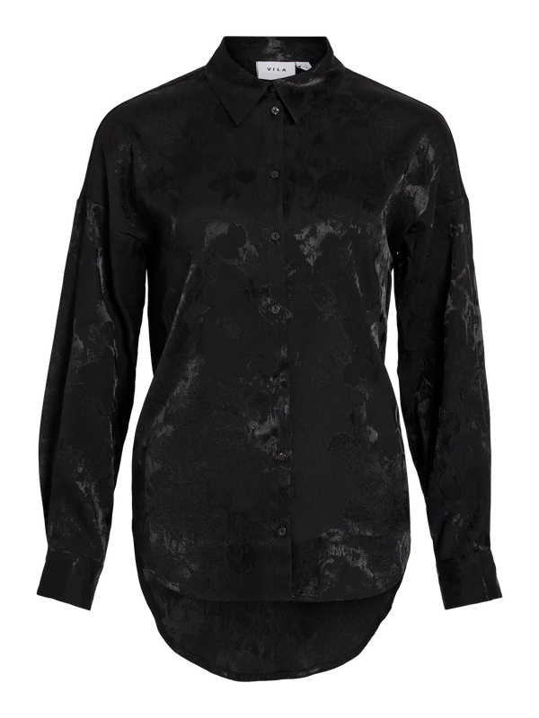 Vila Sassan L/S Shirt - Black Beauty