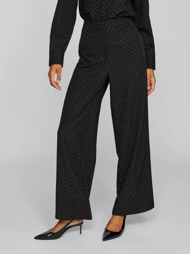 Vila Simlette HW Pants - Black