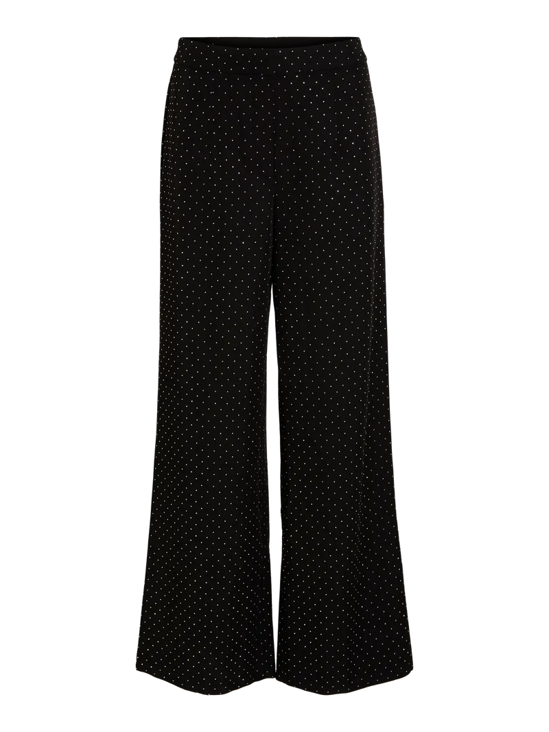 Vila Simlette HW Pants - Black