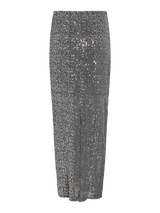 Vila Sanadu HW Glitter Maxi Skirt - Silver