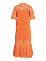 Vila Vinalina Lace Dress - Orange