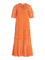 Vila Vinalina Lace Dress - Orange