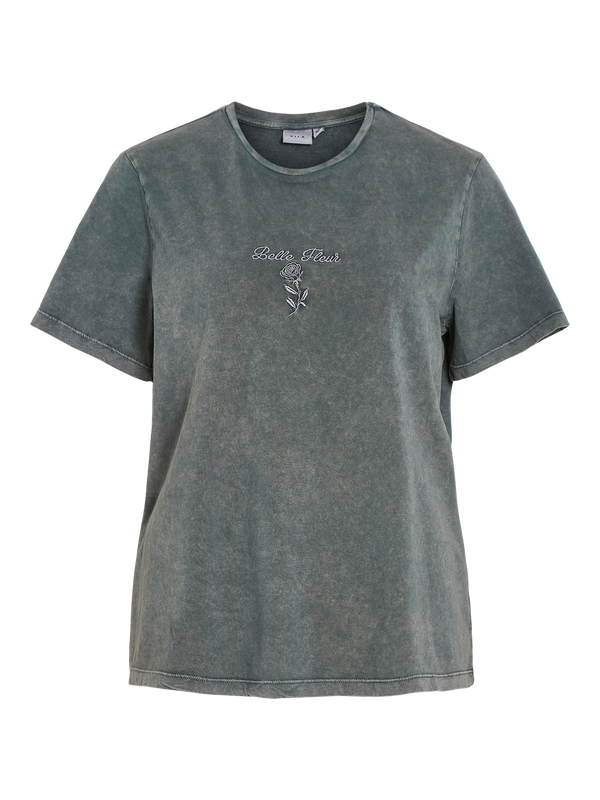 Vila Rosella S/S T-shirt - Grey Melange
