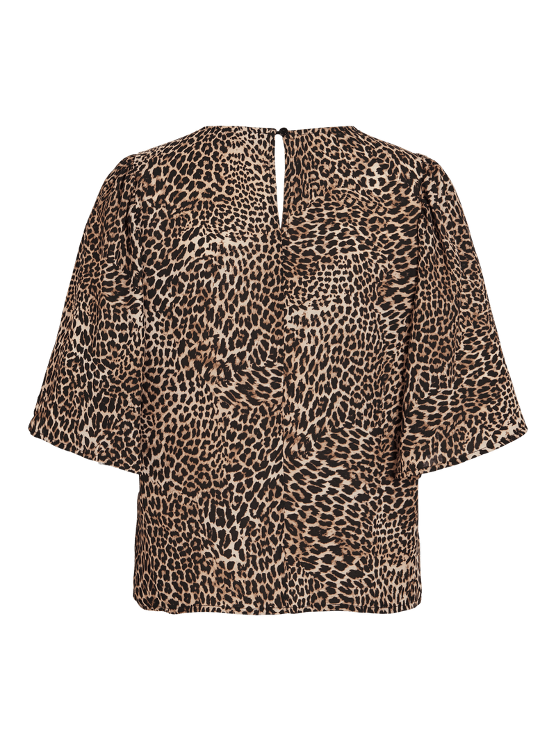 Vila Vileila 2/4 Top - Black Leo