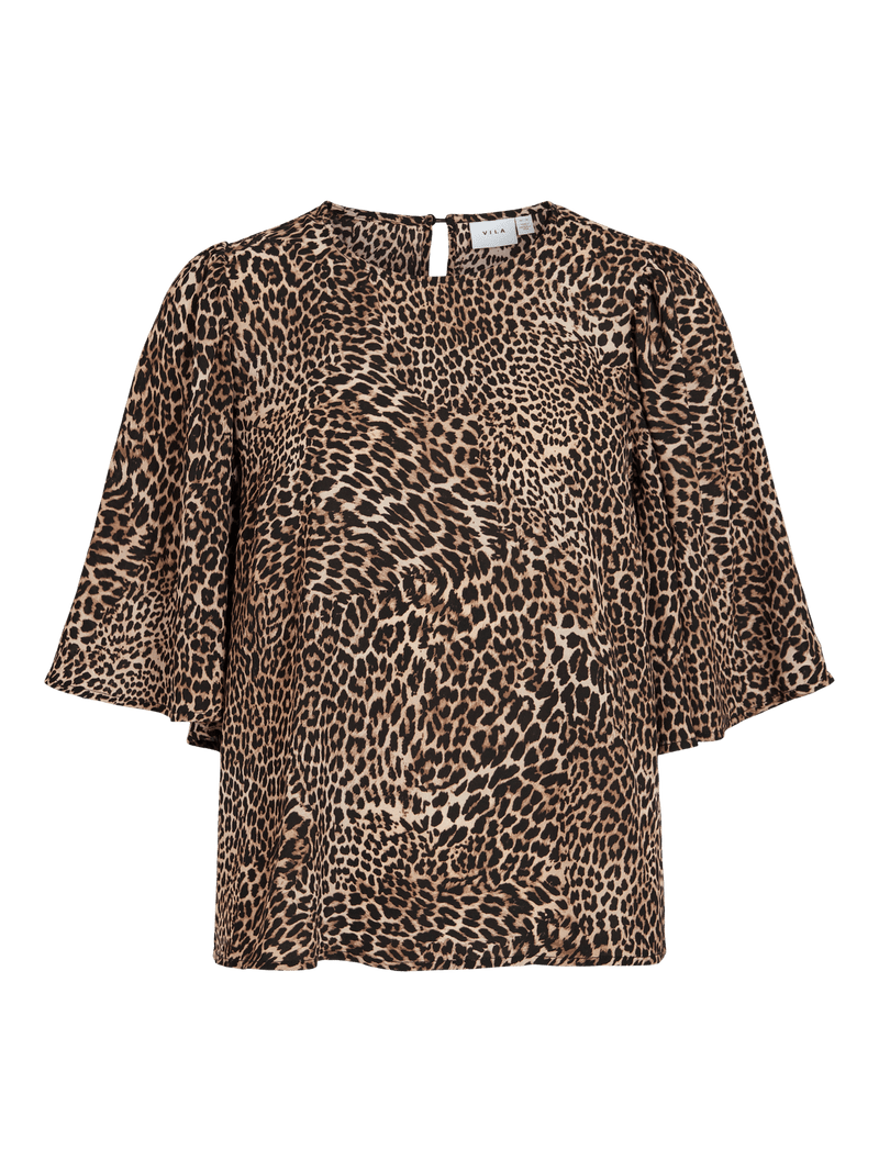 Vila Vileila 2/4 Top - Black Leo