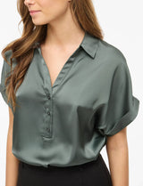 Vila Enna Ravenna S/S Top - Balsam Green
