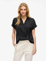 Vila Enna Ravenna S/S Top - Black Beauty