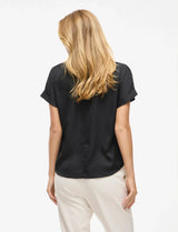 Vila Enna Ravenna S/S Top - Black Beauty