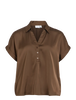 Vila Enna Ravenna S/S Top - Coffee Bean