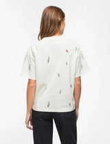 Vila Monie Floral O-Neck - Snow White Floral