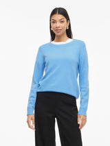 Vila Viril O-Neck L/S Knit Top - All Aboard