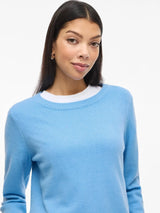 Vila Viril O-Neck L/S Knit Top - All Aboard