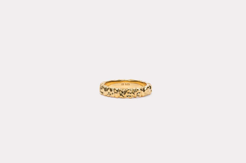 IX Studios Crunchy Class Ring - Gold