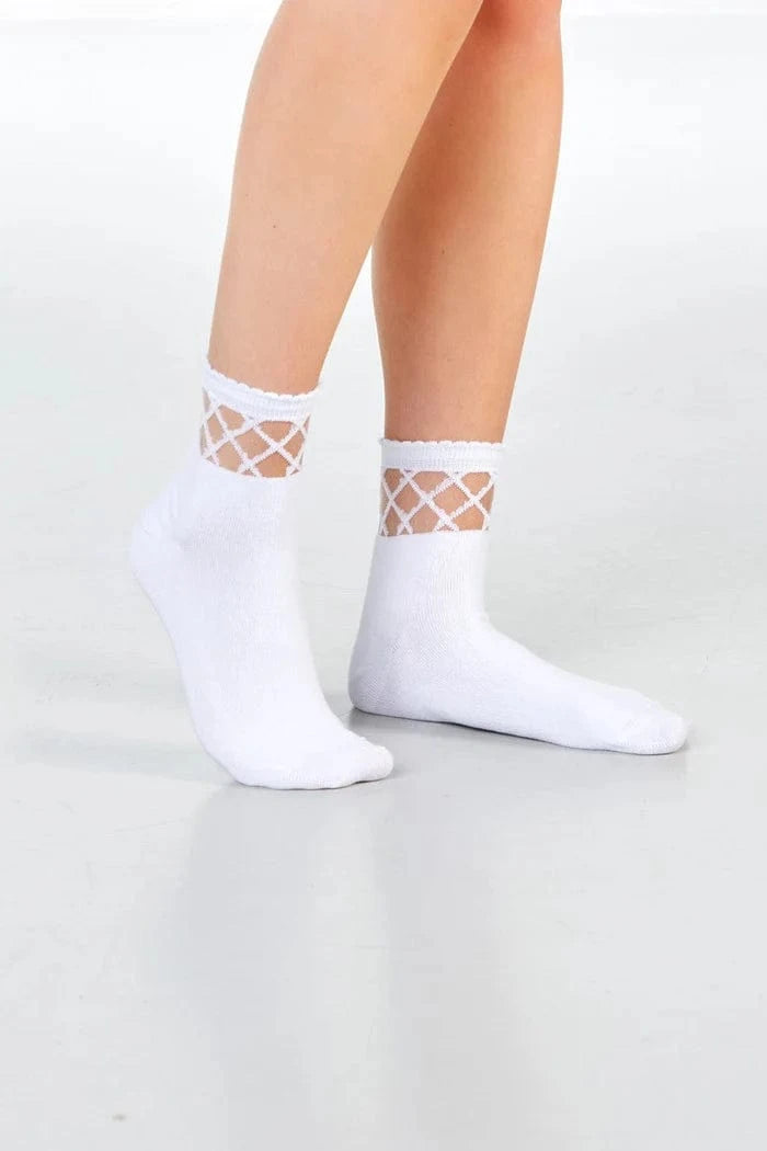Dailysocks Sara Dots - White