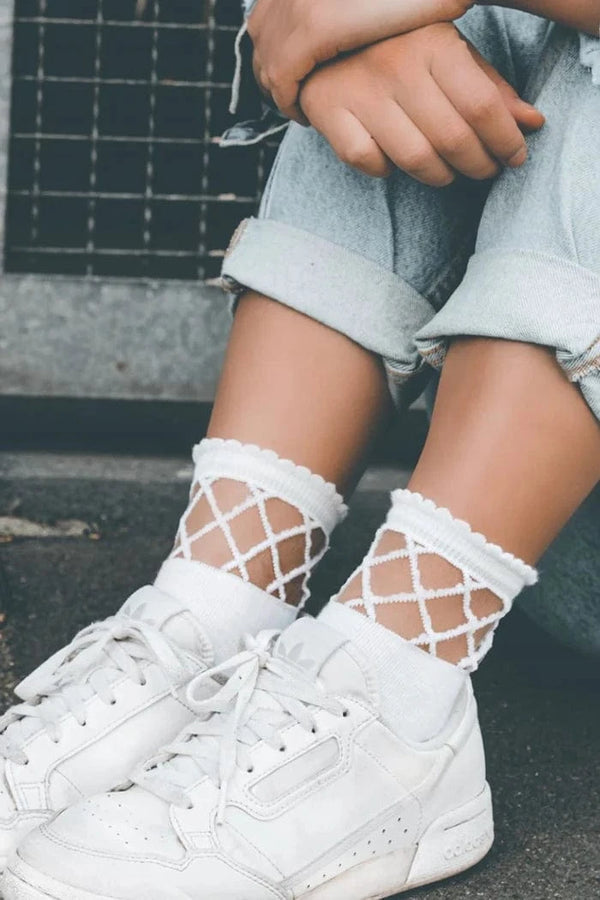 Dailysocks Sara Dots - White