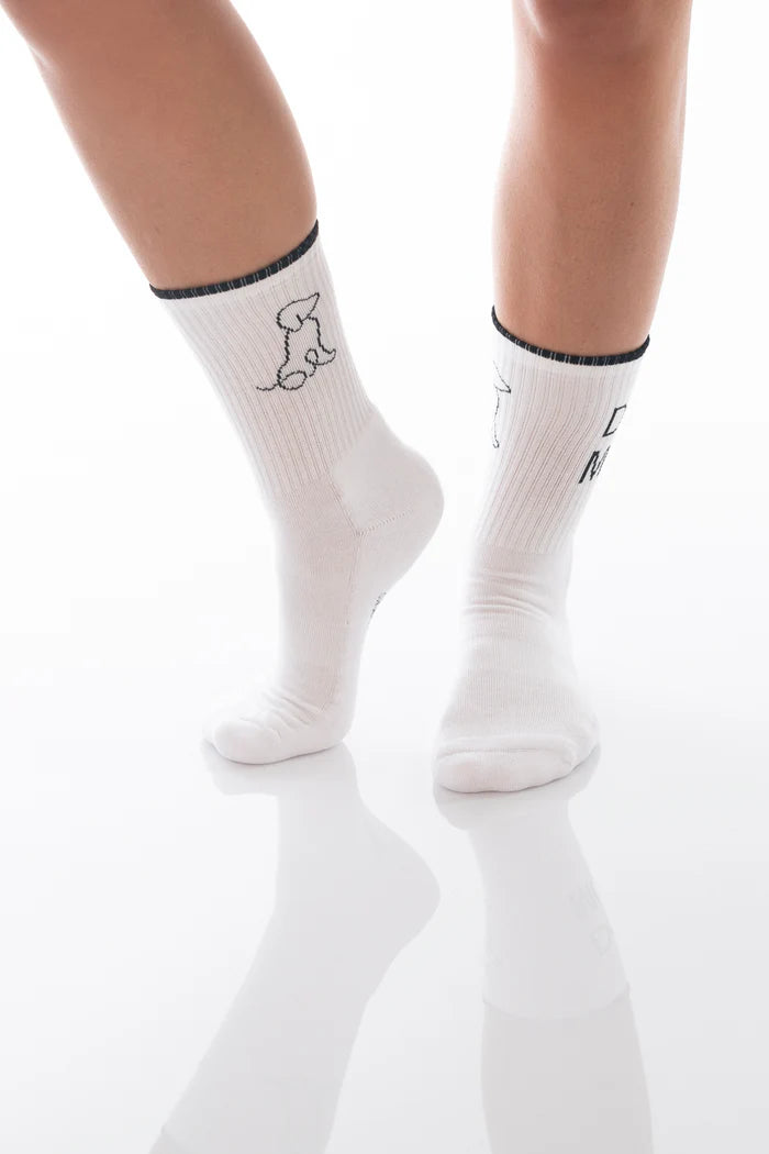 Dailysocks Dog Mom - White