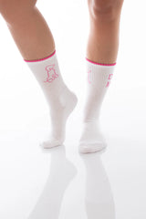 Dailysocks Dog Mom - White/Pink